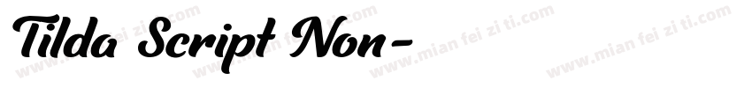 Tilda Script Non字体转换